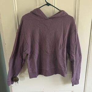 Have Lavender Waffle-Knit Hooded Pullover